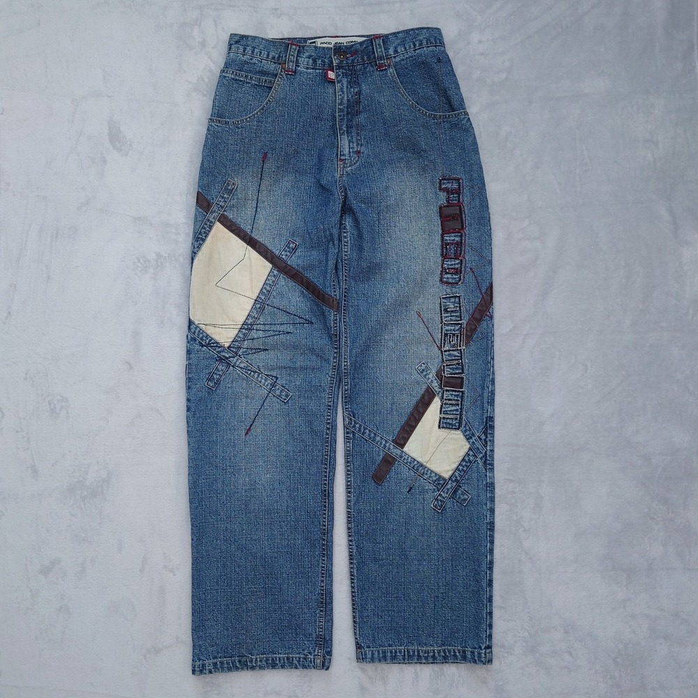 Vintage Paco Jeans Patchwork Baggy 90s JNCO Style Skater Boys 18 29x30.5 Grail